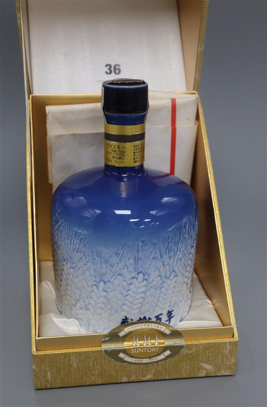 A Suntory 100 year anniversary whisky, boxed